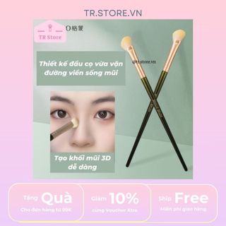 Cọ tạo khối mũi Gecomo tán phấn tạo sống mũi G1090 chuyên dụng phiên bản xanh lá