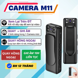 Camera M11 Full HD 1080, Ghi Âm, Quay Hồng Ngoại , Cam Giấu Kín Mini, Không Phát Sáng, Cam Mini