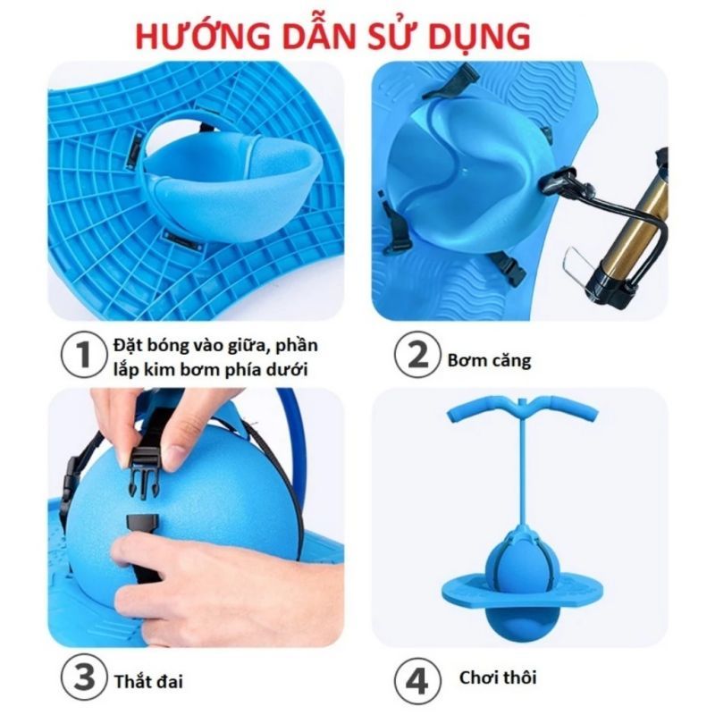 Đồ chơi bóng Bouncy bơm hơi cho trẻ em - Đồ chơi nhảy thể thao ngoài trời cho trẻ em và người lớn