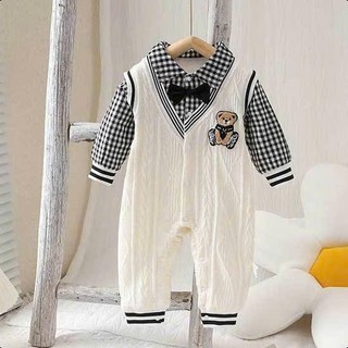 Body công tử dài thu đông bé trai 5-11kg. Bộ đồ dài cho bé trai đầy tháng, thôi nôi. Dino Kids