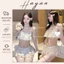 HT227 Bộ ngủ sexy 2s phối ren croptop tôn dáng,đồ ngủ lụa hoa nhí HT227