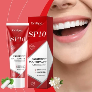 Kem đánh răng Probiotic loại bỏ vết ố vàng, làm trắng răng, giữ hơi thở thơm mát, kem đánh răng bạc hà Người già và trẻ