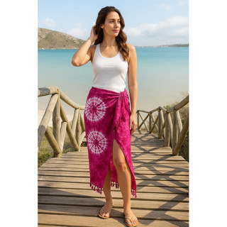 Sarong sợi thủ công truyền thống Phillipin- nhuộm Tie-dye Two-tone – Kultura Filipin 🌺