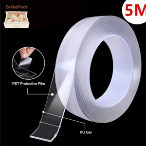 Dính Chắc Băng Dính 2 Mặt 5M Nano Trong Suốt Siêu Dính Mọi Bề Mặt Tiện ích