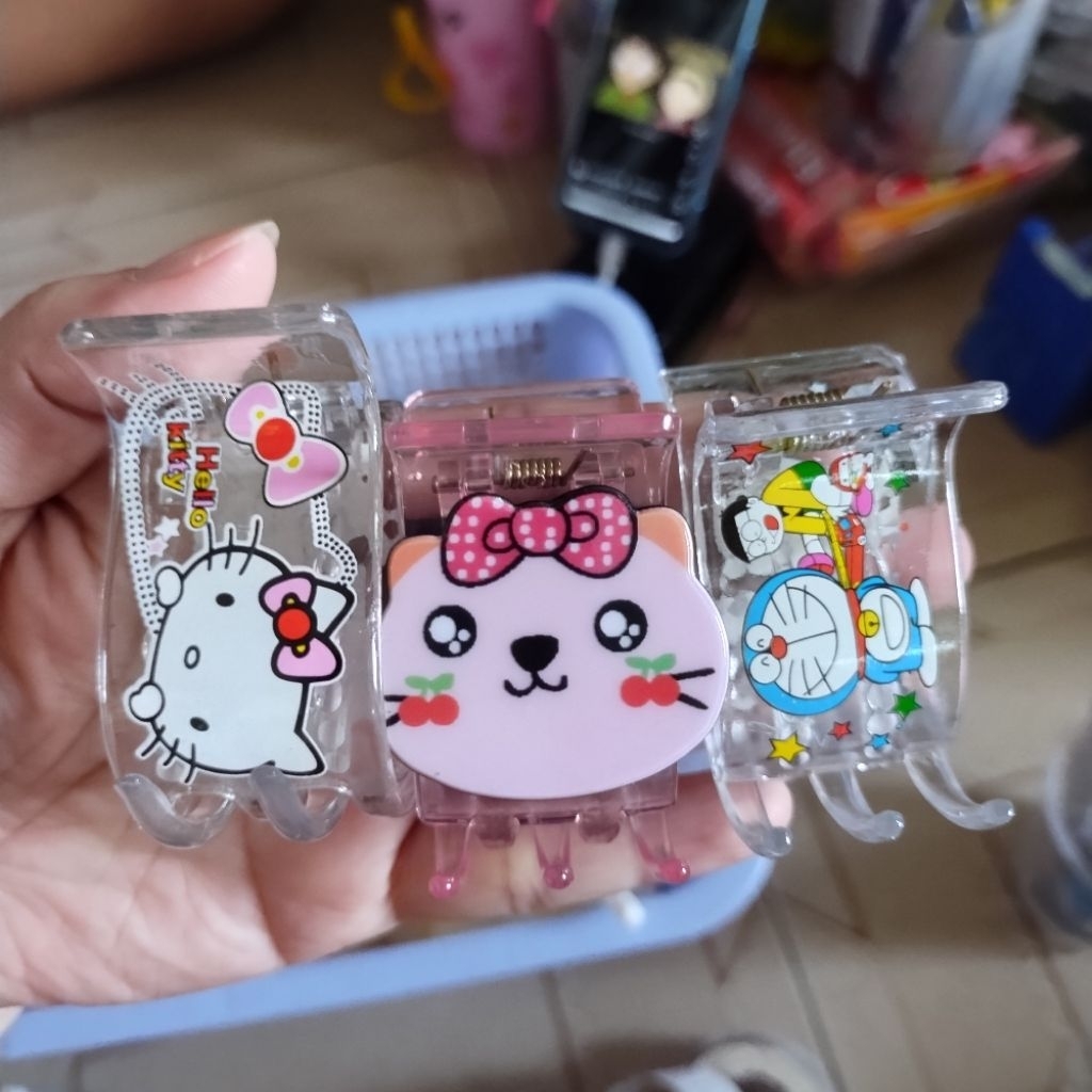 Kẹp tóc càng cua hình Cute 3 răng (1 cái)
