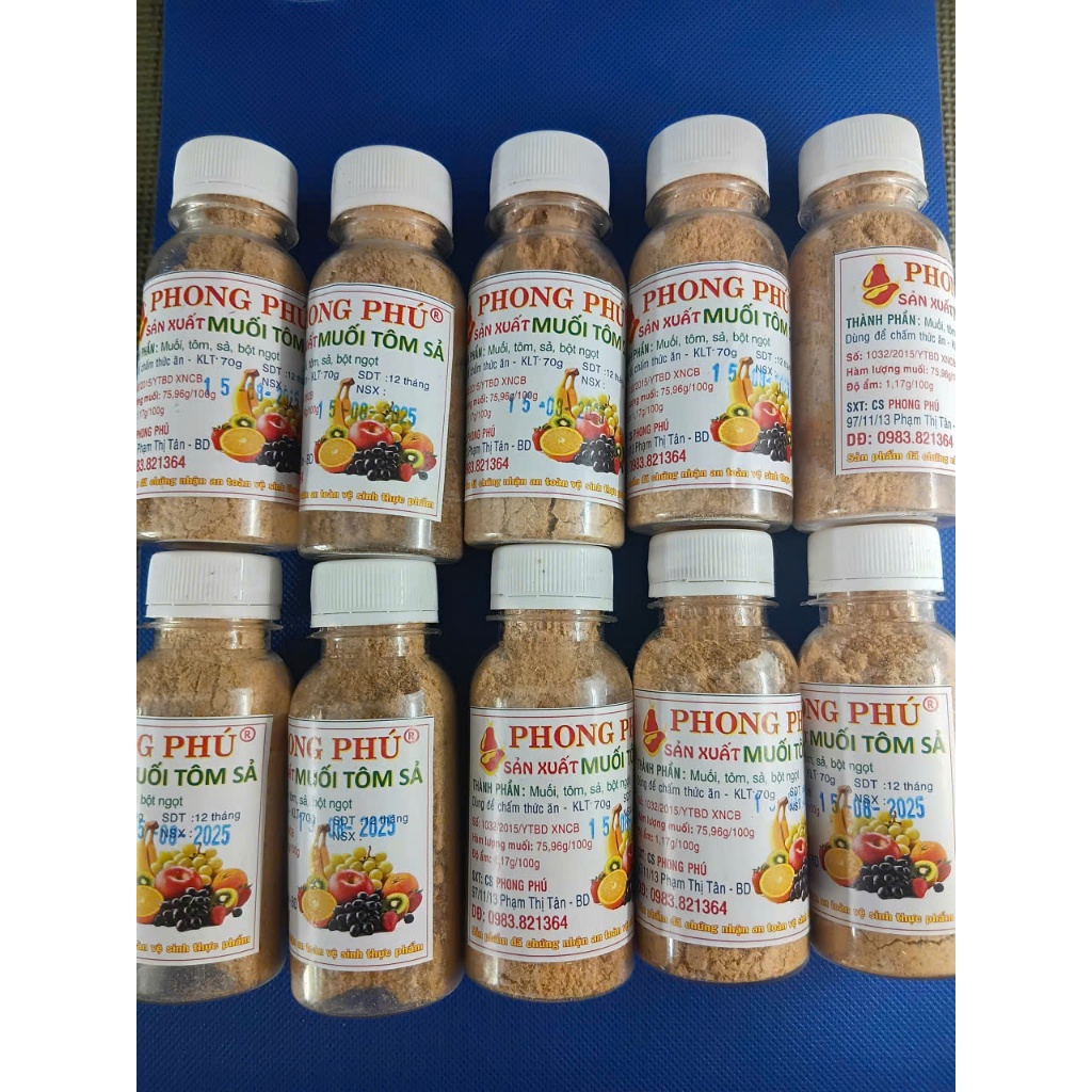 Muối Tôm Sả Phong Phú ( Lốc 10 )