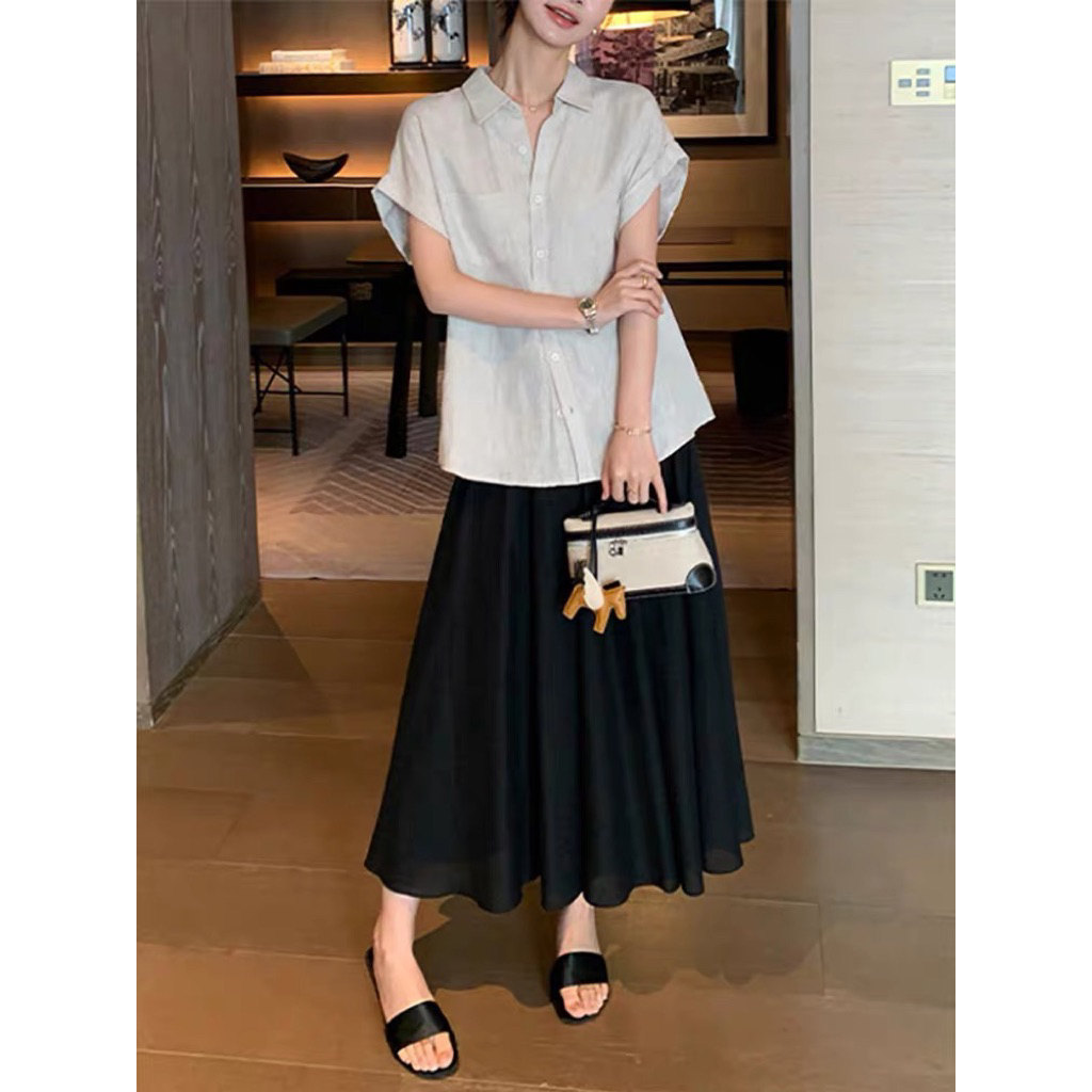 𝗗𝗮𝗶𝘀𝘆 - Áo sơ mi tay ngắn basic BEELY