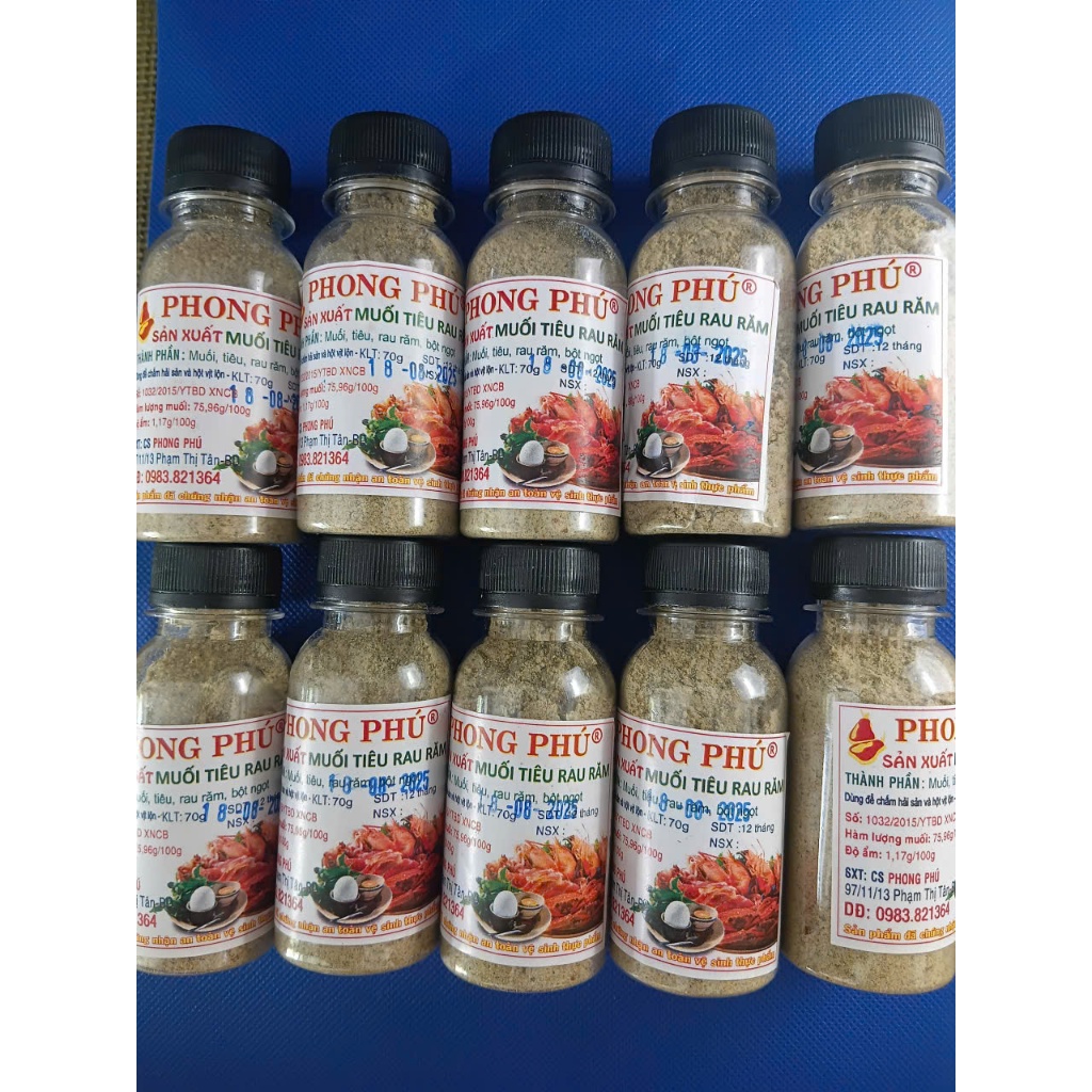 Muối Tiêu Rau Răm Phong Phú ( Lốc 10 )