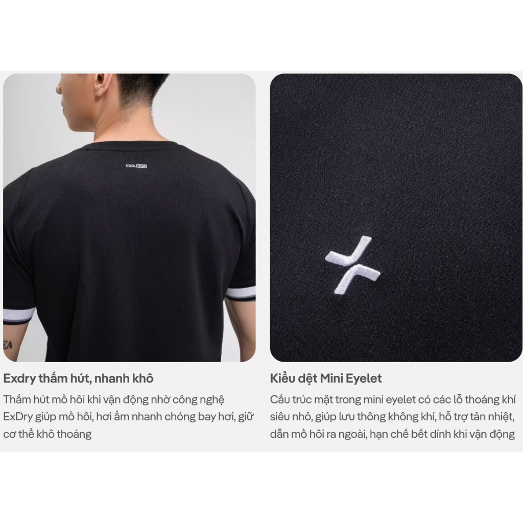 [TẶNG QUẦN SHORT]Áo thun thể thao nam Pickleball Dink Shot Essentials Nhanh khô Thoáng khí Thấm hút tốt Coolmate
