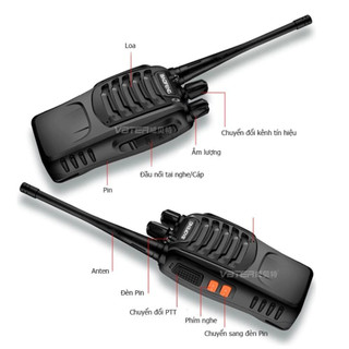 Bộ Đàm Baofeng BF-888S Chính Hãng, Âm Thanh Rõ Nét, Khoảng Cách Từ 3Km Đến 5Km, Gồm 16 Kênh Liên Lạc