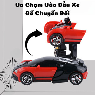 Đồ Chơi Ô Tô Cảnh Sát  Biến Hình 2in1 Cho Bé Chuyển Đổi Linh Hoạt Giữa Xe Và Robot Chất Liệu Nhựa ABS Cao Cấp An Toàn
