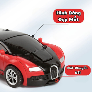Đồ Chơi Ô Tô Cảnh Sát  Biến Hình 2in1 Cho Bé Chuyển Đổi Linh Hoạt Giữa Xe Và Robot Chất Liệu Nhựa ABS Cao Cấp An Toàn
