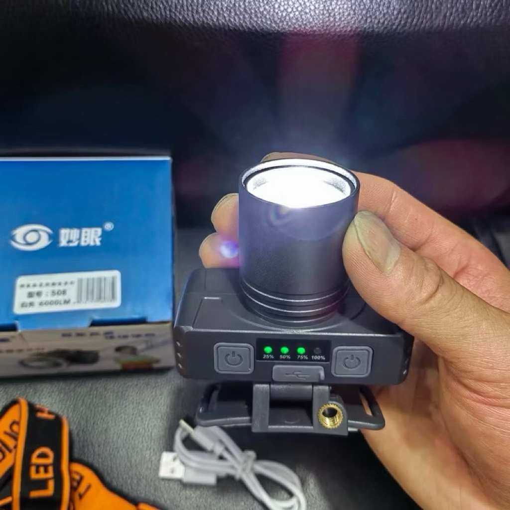 Đèn pin đội đầu siêu sáng nhỏ gọn tiện lợi ntt95
