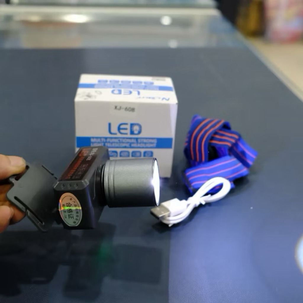 Đèn pin đội đầu siêu sáng nhỏ gọn tiện lợi ntt95