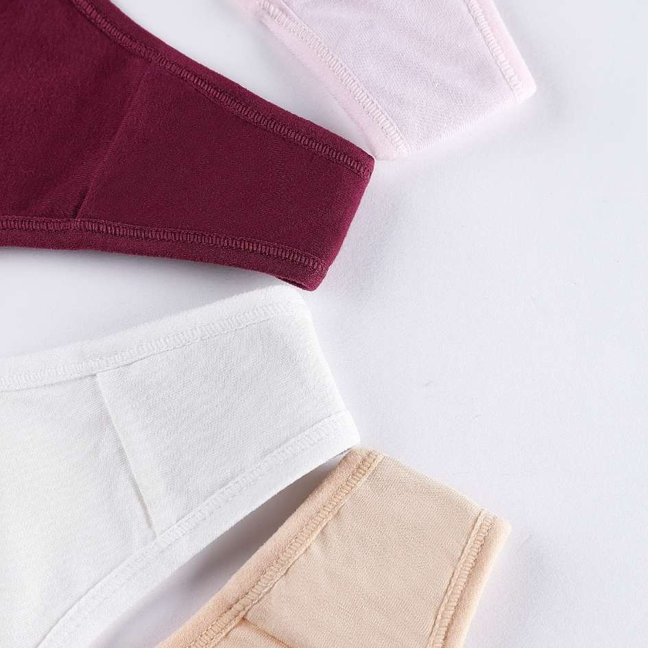 Quần Lót Lọt Khe Cạp Cao Phối Ren Quyến Rũ, Quần Chip Nữ  Cotton Co Giãn 4 Chiều Thoải Mái- 9125