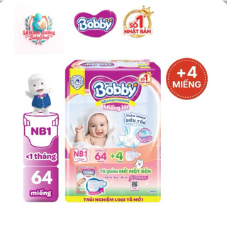 Miếng lót Bobby size Newborn 1 64 miếng (4-7kg)