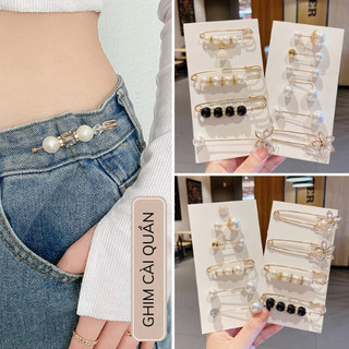 Ghim cài quần jeans áo bị rộng thu nhỏ eo đơn giản tiện dụng thời trang tạo điểm nhấn