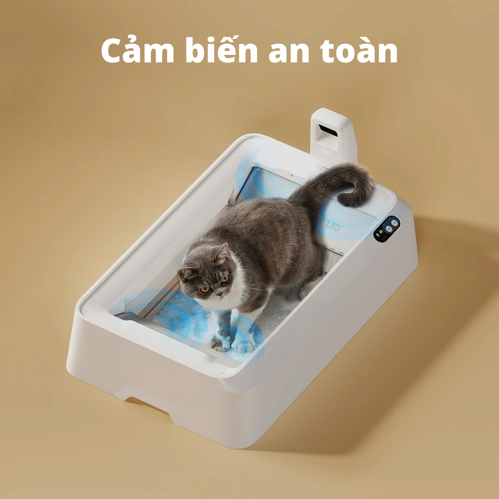 Máy Dọn Phân Mèo Tự Động, Nhà Vệ Sinh Cho Mèo Purobot Crystal Duo Phù Hợp Với Cát Thủy Tinh