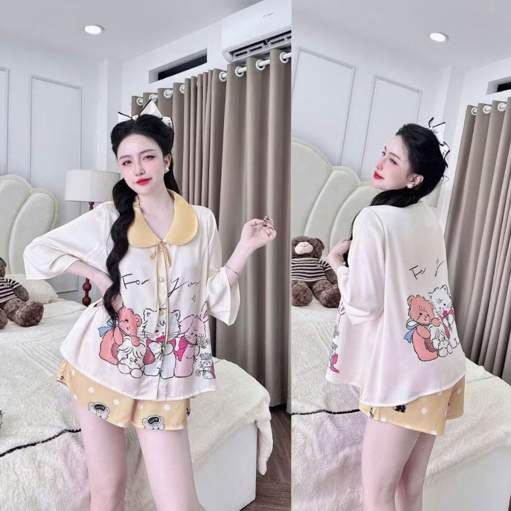 40-70kg Bộ cổ Sen tay lỡ lụa Latin thiết kế mềm mịn