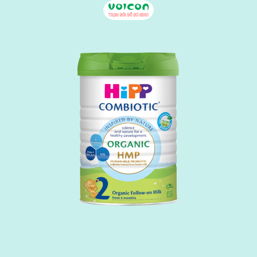 Sữa bột HiPP Organic Combiotic và HiPP Dê Đức hữu cơ hỗ trợ tiêu hóa đề kháng cho bé 400g 800g