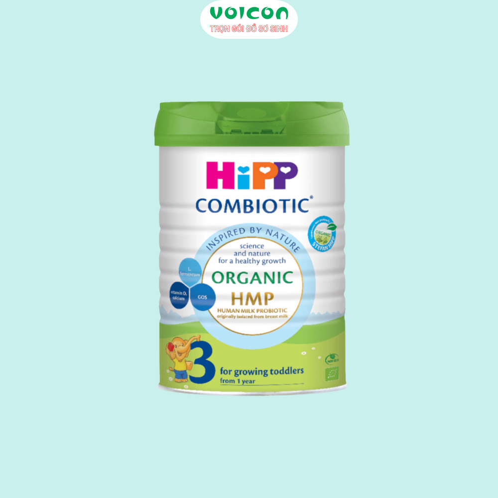 Sữa bột HiPP Organic Combiotic và HiPP Dê Đức hữu cơ hỗ trợ tiêu hóa đề kháng cho bé 400g 800g