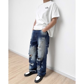 Quần Jeans MMESTLINE “FADED” form Straight Fit Premium Denim
