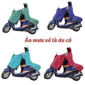 Áo Mưa Xẻ Tà Áo Mưa Cánh Dơi người lớn vải vẩy cá, tổ ong cao cấp - Áo Mưa Đi Xe Máy Vải Dù Cao Cấp