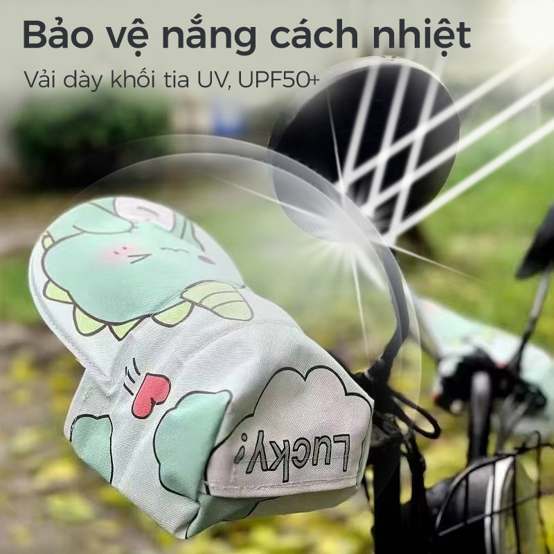 Găng tay chống nắng cho xe đạp điện, chống nước chống tia UV găng tay lái xe máy thoáng khí phản quang ban đêm giúp lái