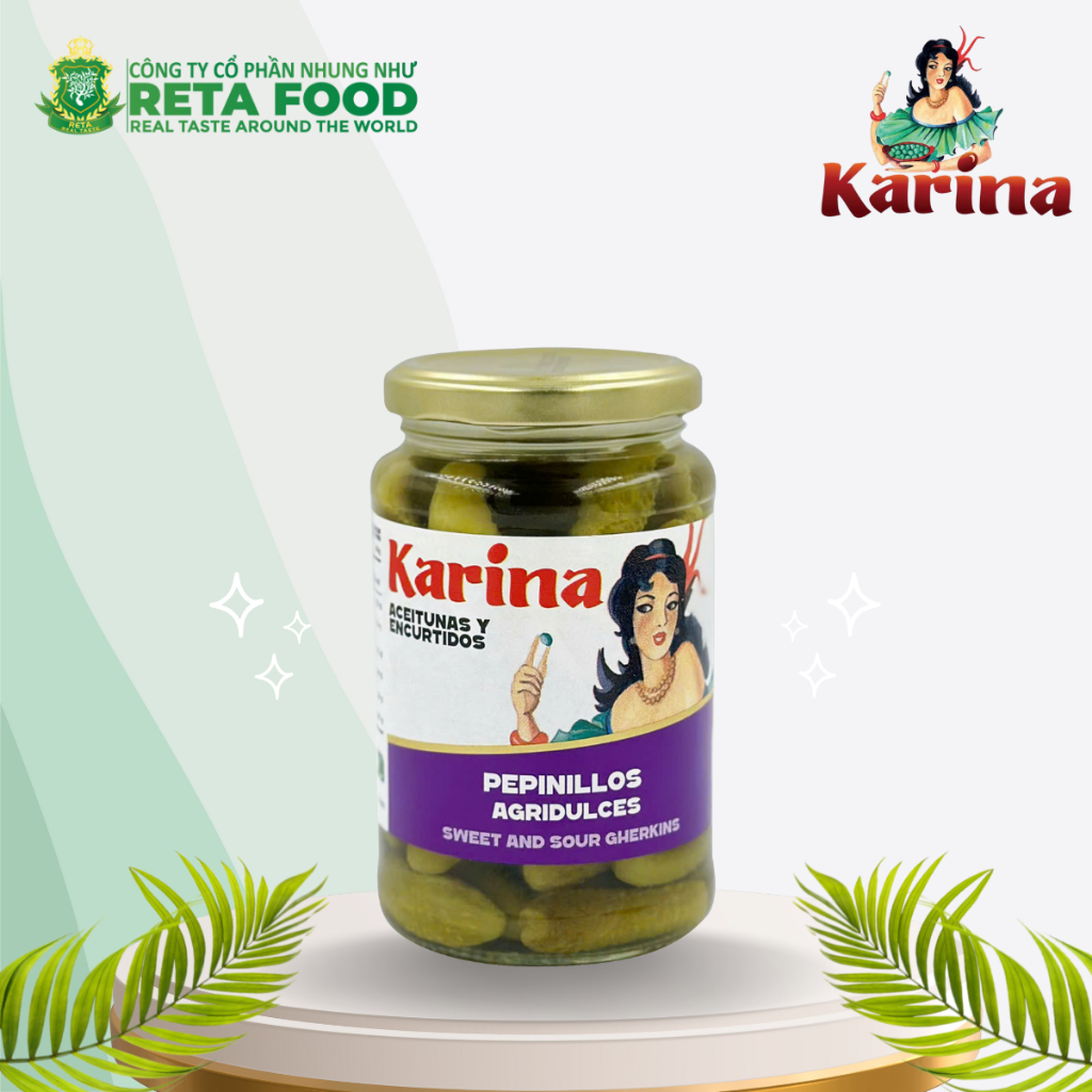 Dưa bao tử ngâm Karina Spanish Pepinillos 360gr