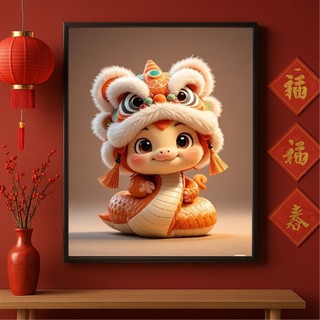 Tranh decor trung thu 12 con giáp BH147 - Tranh treo decor trung thu quán nước, nhà hàng, quán ăn cao cấp