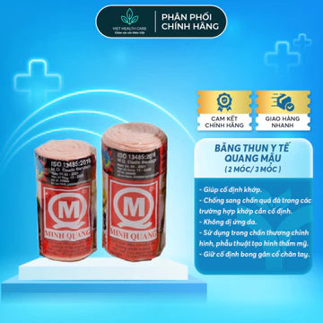 Băng Thun Y Tế QUANG MẬU Các Loại - 2 Móc, 3 Móc Màu Da Nâu Dùng Trong Y Tế, Thể Thao VIET HEALTH CARE