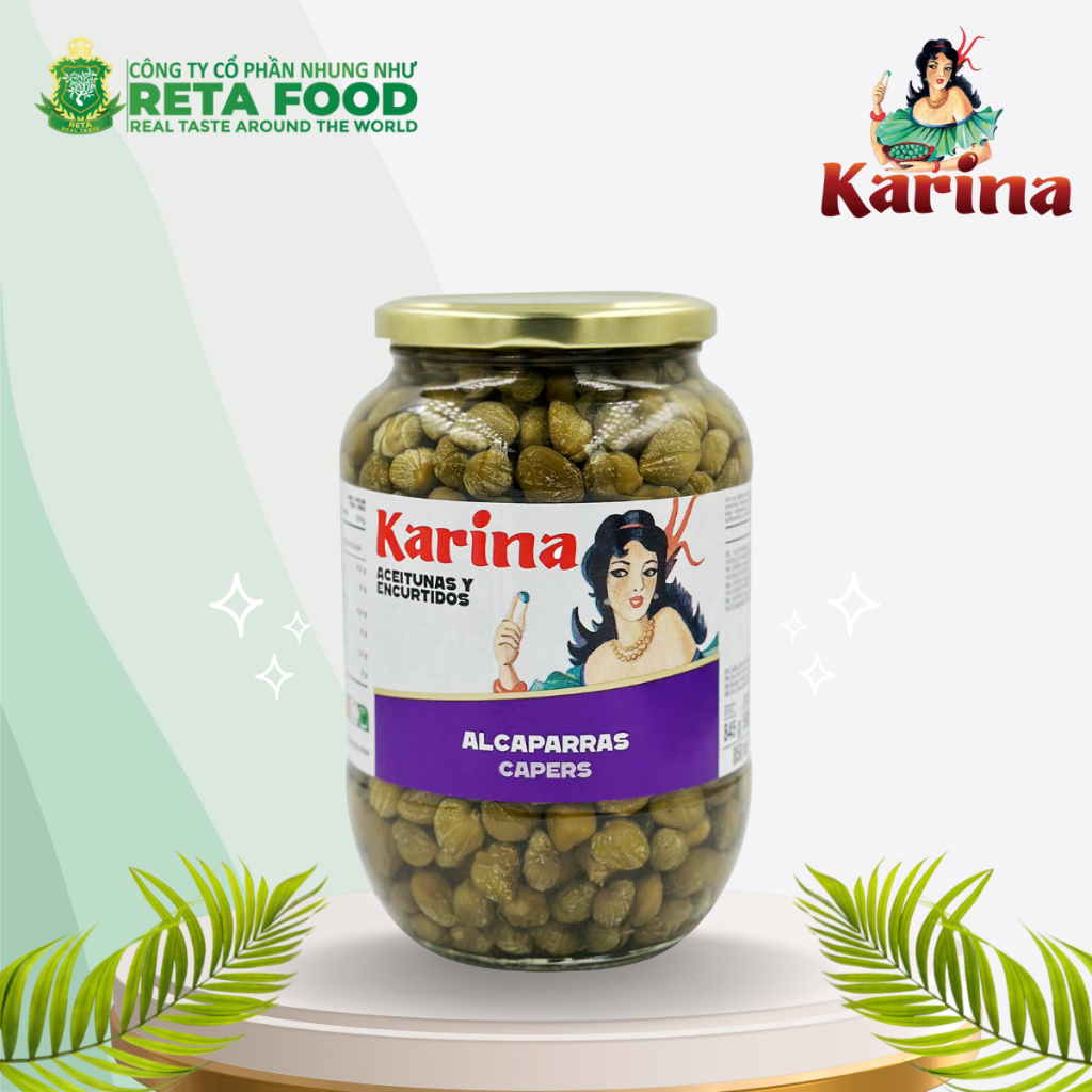 Nụ bạch hoa Karina Spanish Vinegar Capers 845gr