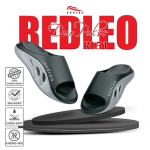 Dép Quai Ngang Nam REDLEO DuoPulse |Có Big Size| Đúc Nguyên Khối Phối Hai Màu Thời Trang RL51