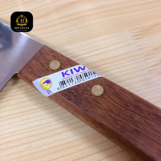 Dao thái lan Kiwi 22 cán gỗ đầu bằng cao cấp, dao thái thịt sắc bén hàng chính hãng - Bếp Của Hà