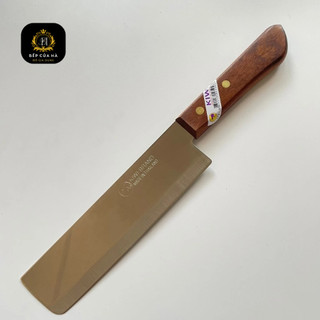 Dao thái lan Kiwi 22 cán gỗ đầu bằng cao cấp, dao thái thịt sắc bén hàng chính hãng - Bếp Của Hà