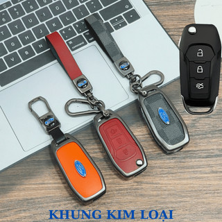 Ốp vỏ chìa khóa kim loại cho xe Ford Ranger XLT, Ranger Witrack,ốp chìa khóa Ford Ranger XLT, Ranger Witrack (ZFRG)