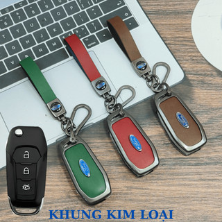 Ốp vỏ chìa khóa kim loại cho xe Ford Ranger XLT, Ranger Witrack,ốp chìa khóa Ford Ranger XLT, Ranger Witrack (ZFRG)