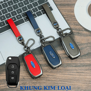 Ốp vỏ chìa khóa kim loại cho xe Ford Ranger XLT, Ranger Witrack,ốp chìa khóa Ford Ranger XLT, Ranger Witrack (ZFRG)