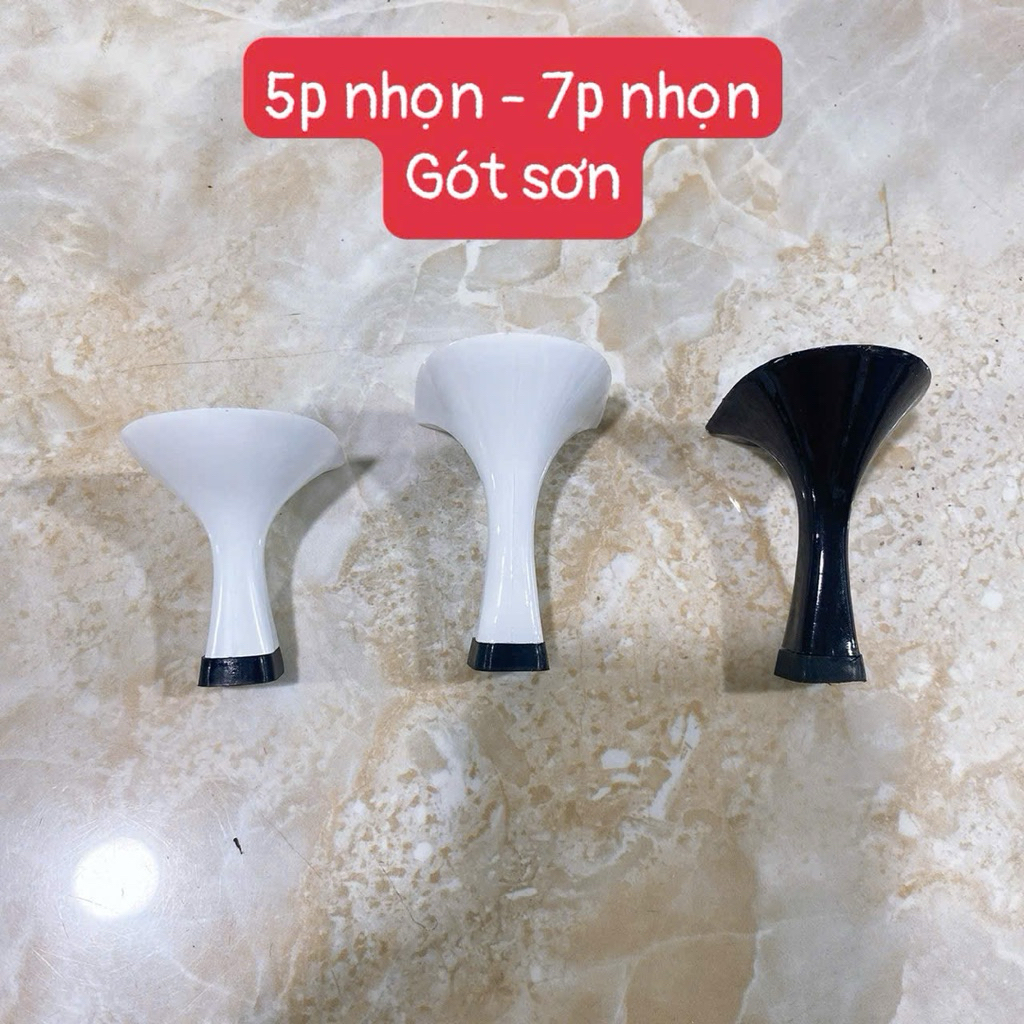 Phụ kiện dép cao gót ( 1 cái ), gót riêng bán rời cho chị em thay gót - Tặng thêm vít cố định
