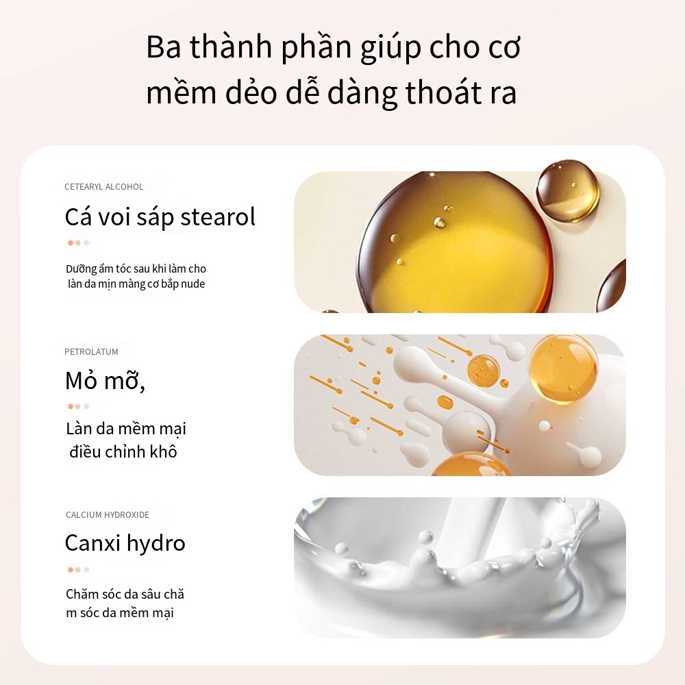 Kem Tẩy Lông Lành Tính Dịu Nhẹ Không Gây Kích ứng,Làm Sạch Lông Nách/Chân Nhanh Chóng Dễ Dàng Sử Dụng toàn thân hiệu quả