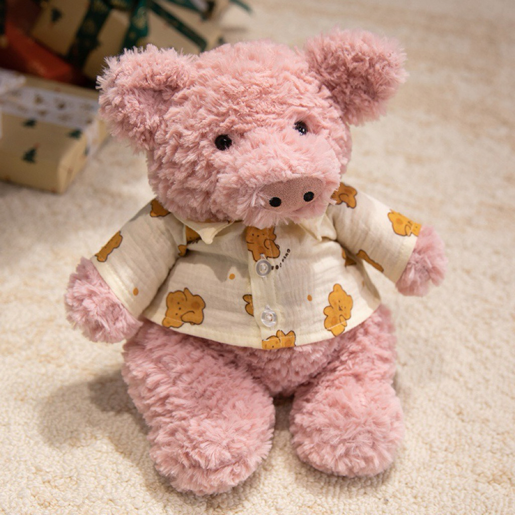 Gấu Thú Bông Heo Hồng Pijama Sleepy Ngủ Ngon Bỉm Tã Quà Tặng Độc Đáo Lông Xù Siêu Mềm Mịn Siêu Dễ Thương