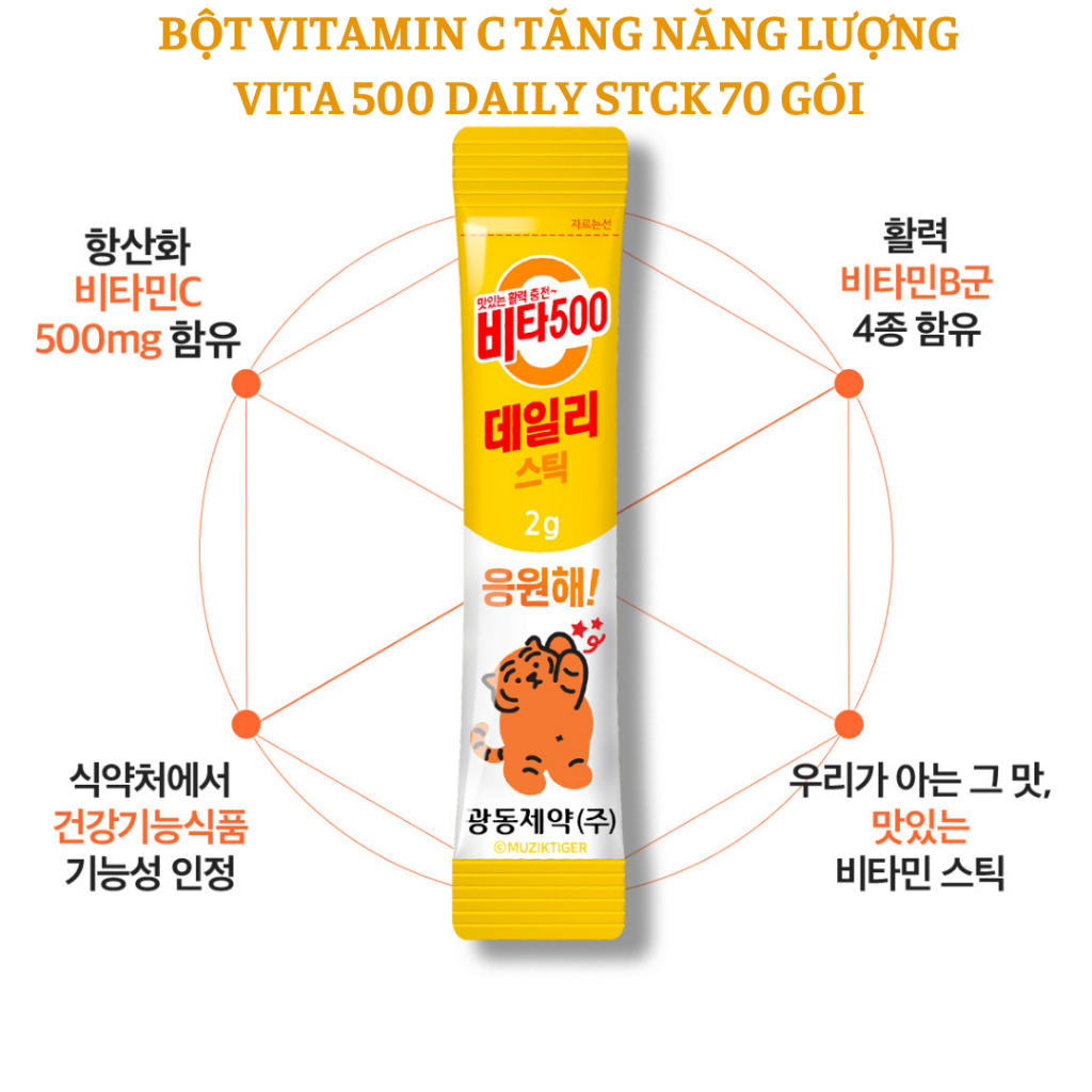 Bột vitamin Vita 500 Daily tick