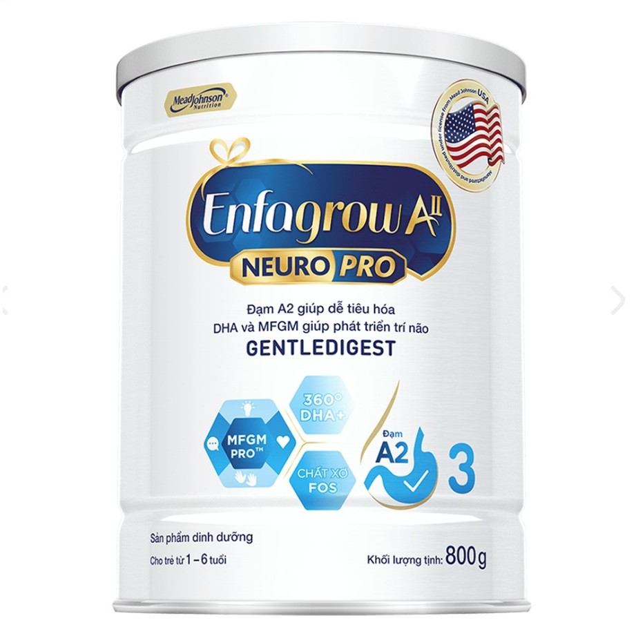 Sữa bột Enfamil / Enfagrow A2 NeuroPro số 1, 2, 3 (800g) | Shopee Việt Nam