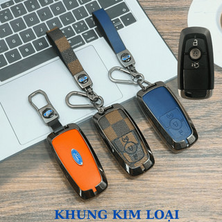 Ốp Chìa Khóa Xe Ford Ranger Wildtrak Raptor,ốp chìa khóa Everest,Explorer Chìa 3 Nút Nhiều Màu Ốp Hợp Kim Cao Cấp (ZFE3)