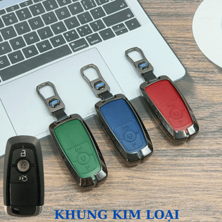 Ốp Chìa Khóa Xe Ford Ranger Wildtrak Raptor,ốp chìa khóa Everest,Explorer Chìa 3 Nút Nhiều Màu Ốp Hợp Kim Cao Cấp (ZFE3)