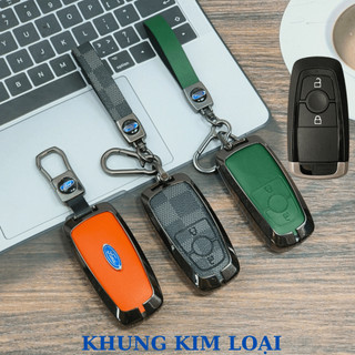Ốp Chìa Khóa Xe Ford Ranger Wildtrak Raptor,ốp chìa khóa Ford Ecosport Chìa 3 Nút Nhiều Màu Ốp Hợp Kim Cao Cấp (ZFE2)
