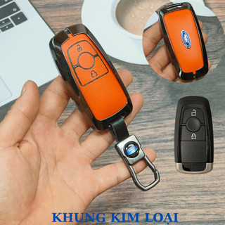 Ốp Chìa Khóa Xe Ford Ranger Wildtrak Raptor,ốp chìa khóa Ford Ecosport Chìa 3 Nút Nhiều Màu Ốp Hợp Kim Cao Cấp (ZFE2)