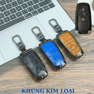 Ốp Chìa Khóa Xe Ford Ranger Wildtrak Raptor,ốp chìa khóa Ford Ecosport Chìa 3 Nút Nhiều Màu Ốp Hợp Kim Cao Cấp (ZFE2)