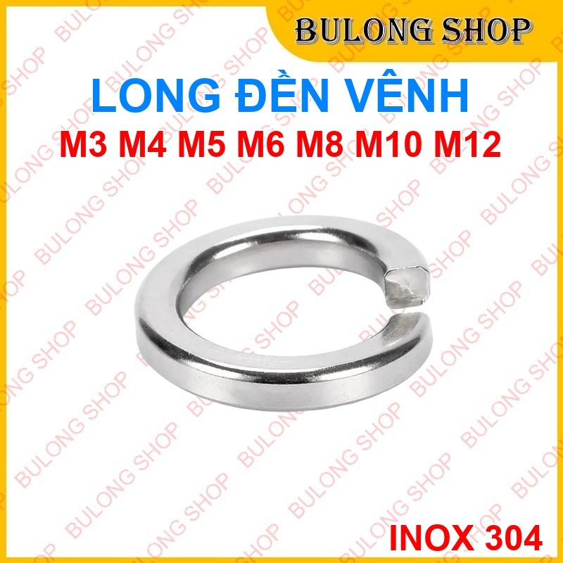 Long Đền Phe Inox 304 - Vòng Đệm Vênh Chống Lỏng Bulong - Hàng Chuẩn ...