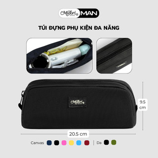 Hộp Bút Đa Năng Đựng Viết Mỹ Phẩm Nam Nữ Canvas Trượt Nước Du Lịch Nhỏ Gọn Khóa Kéo | MIDORI FOR MAN